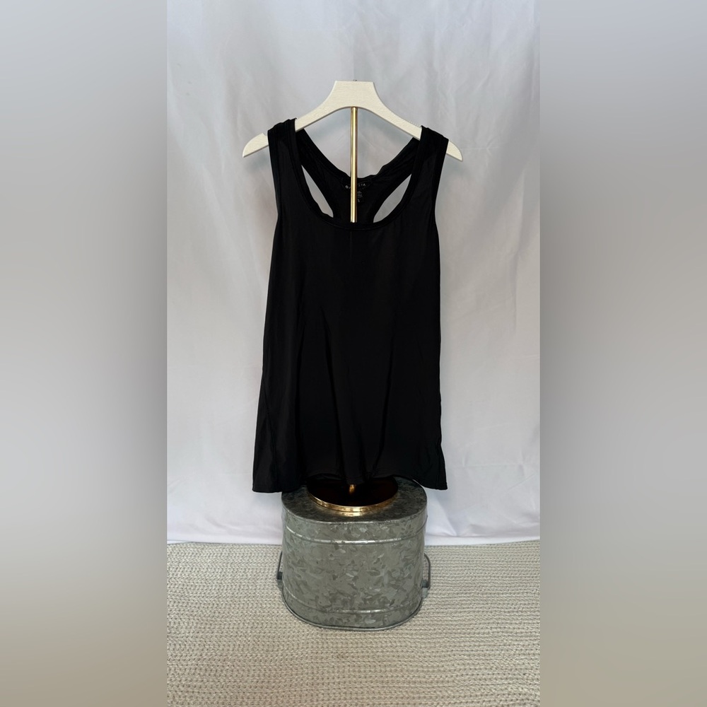 Athleta black racer back athletic tank